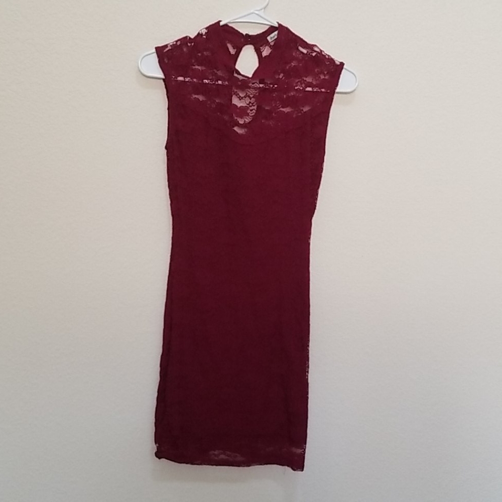 Charlotte russe small red tight dress